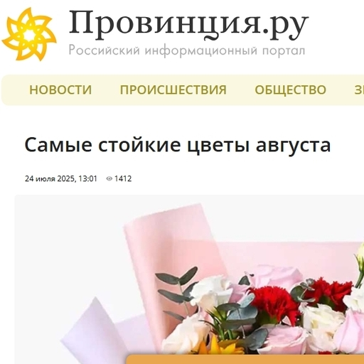 Сезонные цветы августа