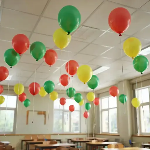Воздушные шары в классе