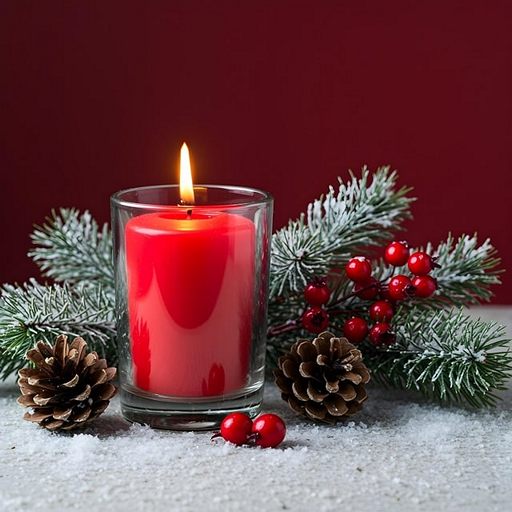 Илекс в новогоднем оформлении