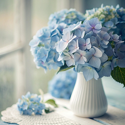 Уход за срезанной гортензией в вазе