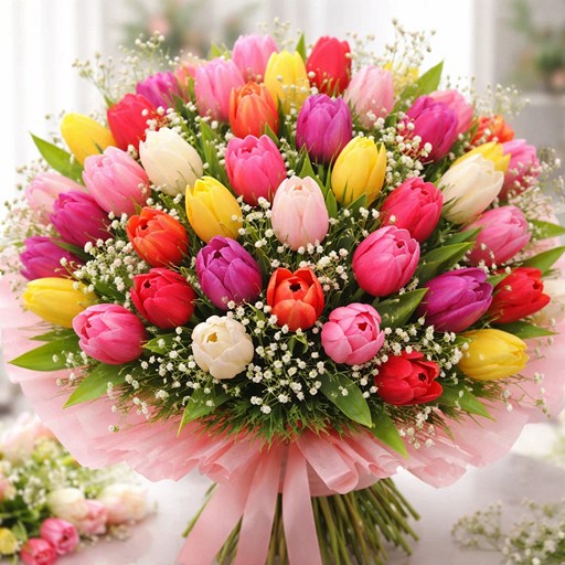 Букет тюльпанов на день рождения в марте