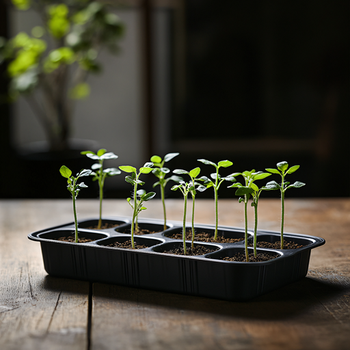 Рассада в ящике феврале