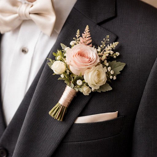 Бутоньерка жениха как тренд на свадьбу