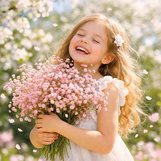 Розовые гипсофилы