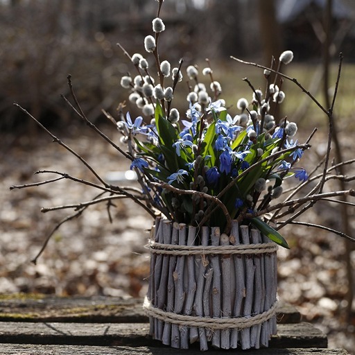 Весенний букет с вербой