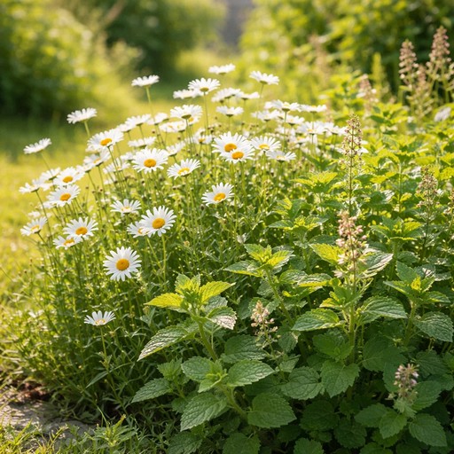 Ромашка и мята могут расти рядом