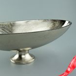 Маленькое фото 4: Блюдо на ножке (металл), 28х10xH10см, серебряный