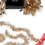 Маленькое фото 3: Гирлянда «Мишура» (пластик), 3м, шампань