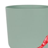 Маленькое фото 2: Кашпо «Сатина ЭКО» (пластик), D13xH12,5см, 1,5л, зеленый