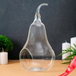 Маленькое фото 1: Ваза-сувенир «Груша», h=27х14 см, d=9.5х8,5см, прозрачная. Сервис доставки цветов AzaliaNow