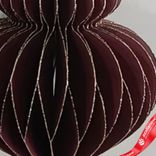 Маленькое фото 3: Украшение подвесное «Юла» (бумага), D8х10см, темно-красный