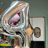 Фото флориста 1: Шар с гелием «Цифра - 4», 102 см., серебро