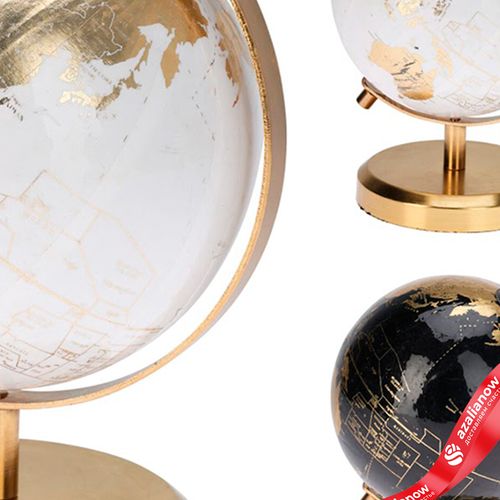 Фото 3: Сувенир «Глобус» (дерево), H18хD13см, цв. в асс.