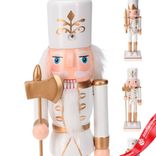 Маленькое фото 4: Сувенир «Щелкунчик» (дерево), 25х9х6см, в асс., белый/золотой