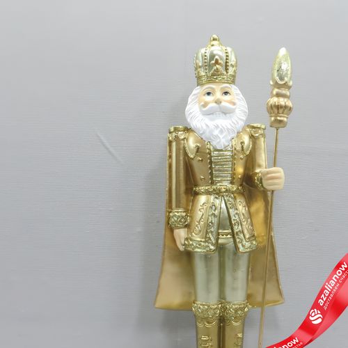 Фото 2: Сувенир «Щелкунчик» (полирезин), H35,5x12,5x10,5см, золотой