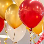 Маленькое фото 5: Композиция из 9 шаров с гелием «Праздник в офисе», вар. 3