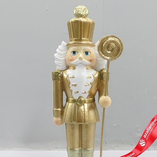 Фото 4: Сувенир «Щелкунчик» (полирезин), H16x5,5x4см, золотой