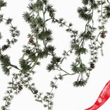 Маленькое фото 3: Гирлянда сосновая с шишками, 180см, зеленый