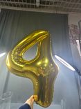 Фото флориста 1: Шар с гелием «Цифра - 4», 102 см, золото