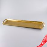 Маленькое фото 3: Поднос (металл), 55х13xH3см, золотой