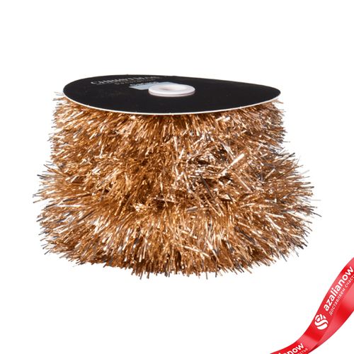 Гирлянда «Мишура» (пластик), 10м, шампань