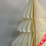 Маленькое фото 4: Украшение подвесное «Елочка» (бумага), D9,6х15см, кремовый