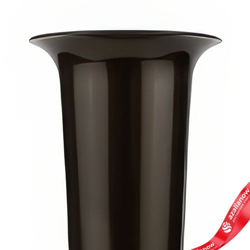 Фото 5: Ваза «Ритуальная», D10xH25,5см, 0,65л, черное золото