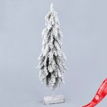 Маленькое фото 1: Ель искусственная заснеженная, Н73х20х20см, зеленый/белый