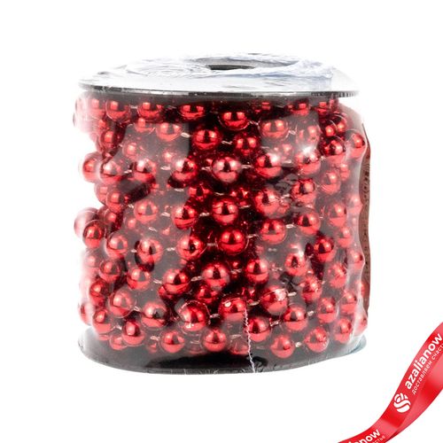 Гирлянда «Бусы» в катушке, 5мх8мм, красный