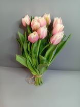 Букет из 10 белых пионовидных тюльпанов, Голландия. Фото флориста - 0
