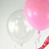 Маленькое фото 4: Композиция из 3 шаров с гелием «Любимой Маме (цветочный узор)», вар. 3