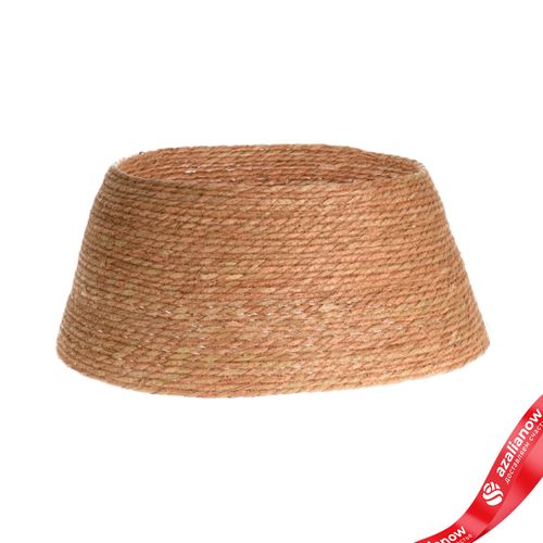 Корзина плетеная для елки (ротанг), H25,5хD58, натуральный