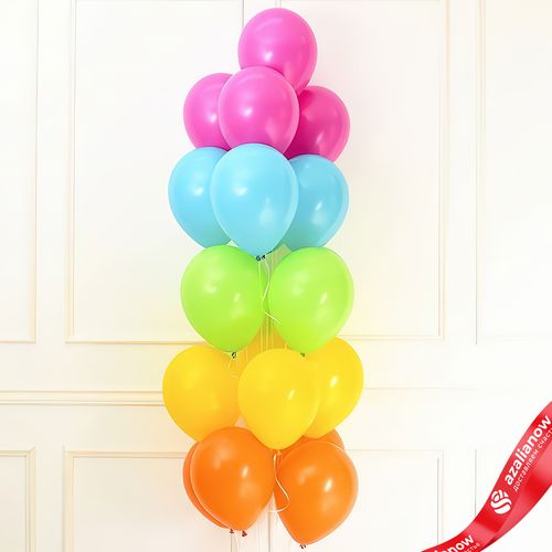 Композиция из 16 шаров с гелием, 30 см, ассорти