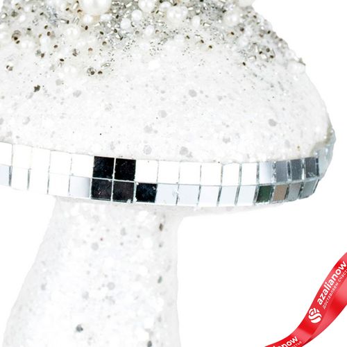 Фото 3: Украшение подвесное «Гриб», Н13х10х10см, белый