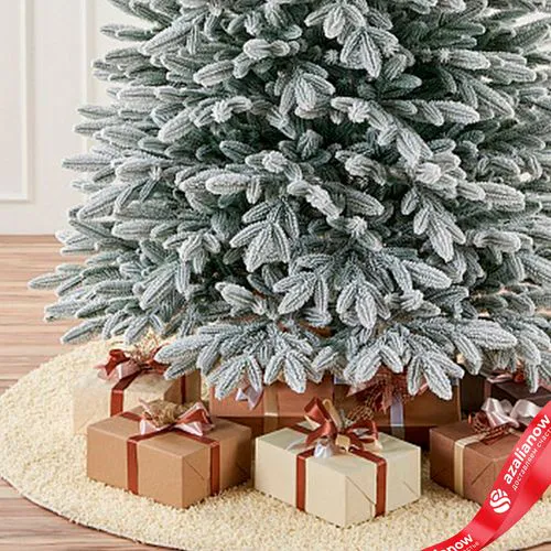 Фото 4: Ель искусственная заснеженная «Cамарская» (PE), 2,4м, белый