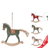 Маленькое фото 2: Украшение подвесное «Лошадка» (текстиль), 16х15,5х2,5см, цв. в асс.