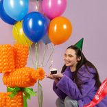 Маленькое фото 3: Композиция из 11 шаров с гелием, 30 см, ассорти