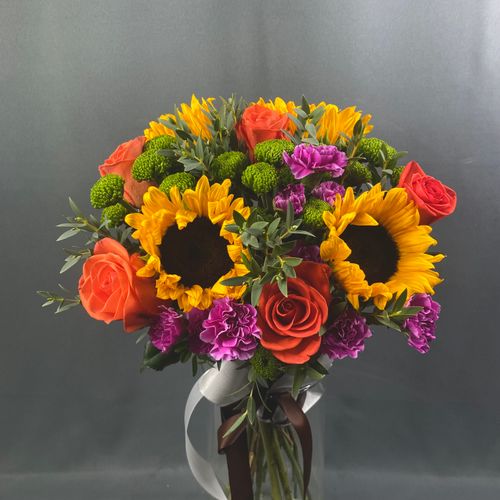 Фото флориста 1: Осенний букет цветов
