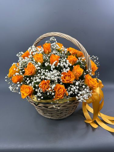 Фото флориста 3: Оранжевые розы