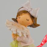 Маленькое фото 5: Сувенир «Девочка с ромашкой» (полирезин), H19,5x8х8,5см, розовый