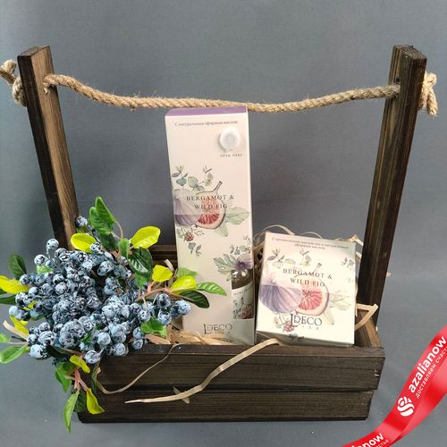 Фото 2: Подарочный набор «Для тебя любимая» букет, диффузор и свеча