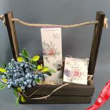 Маленькое фото 2: Подарочный набор «Для тебя любимая» букет, диффузор и свеча