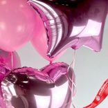 Маленькое фото 3: Композиция из 5 шаров с гелием, розовый