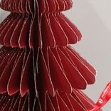 Маленькое фото 3: Украшение подвесное «Елочка» (бумага), D9,6х15см, красный