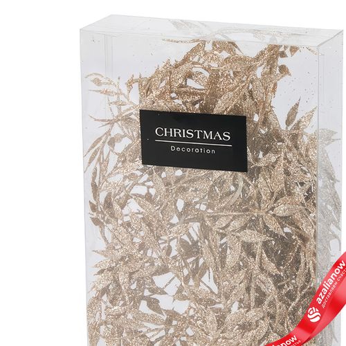 Фото 2: Гирлянда декоративная (пластик), 170см, в асс., золотой