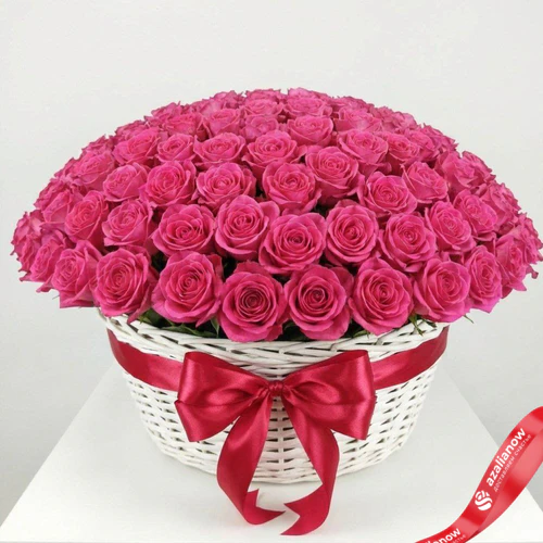 Букет в корзине из 303 малиновых роз Freude «Фрейд», 60 см