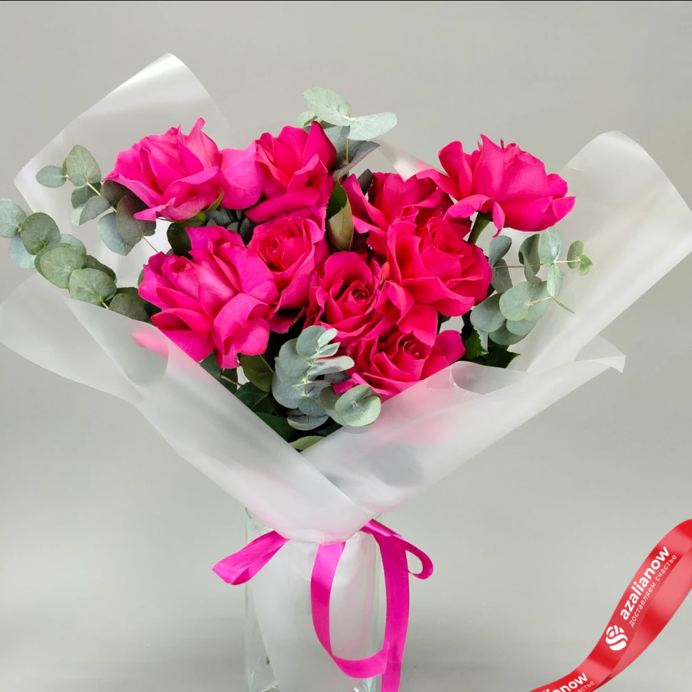 Букет малиновых роз