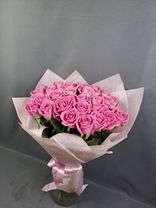 Фото флориста 3: Букет из 31 розовой розы, Россия, В 40см