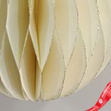 Маленькое фото 5: Украшение подвесное «Шар» (бумага), D8см, кремовый