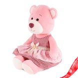 Маленькое фото 1: Игрушка м/н «Мишка Молли» в платье в подар. кор., 21см, розовый